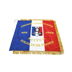 Drapeau des Anciens combattants AFN OPEX BETTON Soldats de France