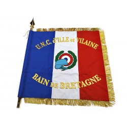 Drapeau de l'association UNC d'Ille et vilaine Bain de Bretagne