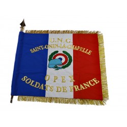 Drapeau de commémoration - Cérémonie Soldats de France OPEX