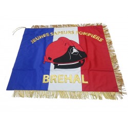 Drapeau Jeunes Sapeurs Pompiers Brehal