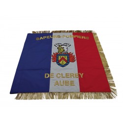 Drapeau de sapeur pompier - Clerby Aube