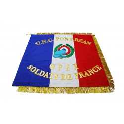 Drapeau militaire OPEX Soldats de France U.N.C Pont-Réan