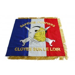 Drapeau de sapeur pompier Cloyes sur le Loir