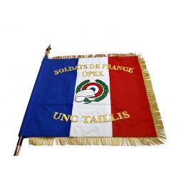 Drapeau militaire - Soldats de France OPEX UNC Taillis